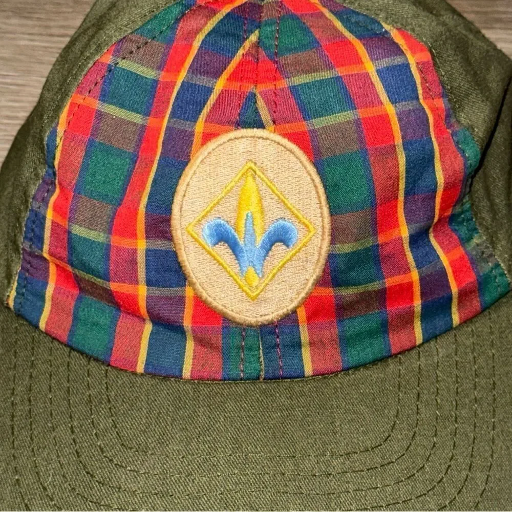 Kid's Boy Scouts Plaid Baseball Hat